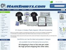 Tablet Screenshot of hamshirts.com